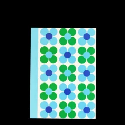 A6 notebook - Blue and green Daisy