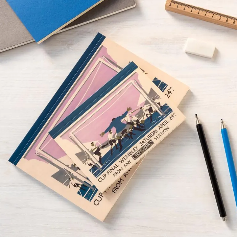 A5 notebook - TfL Vintage Poster "Cup Final"