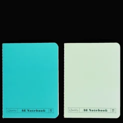 A6 notebooks (set of 2) - Green & aqua