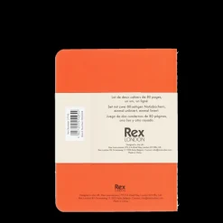 A6 notebooks (set of 2) - Orange & blue