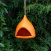 Bamboo fibre bird feeder - Orange