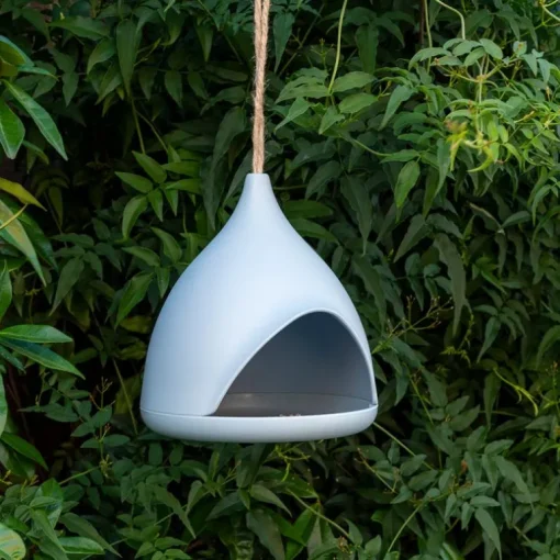 Bamboo fibre bird feeder - Blue