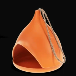 Bamboo fibre bird feeder - Orange