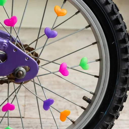 Bicycle spoke hearts - Fairies in the Garden