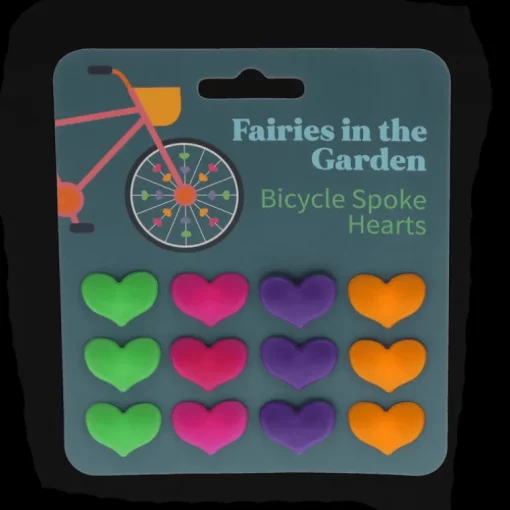 Bicycle spoke hearts - Fairies in the Garden