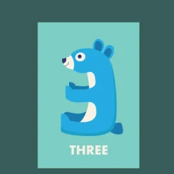 Birthday card - Bear THREE