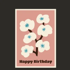 Birthday card - Blossom tree