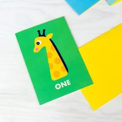 Birthday card - Giraffe ONE