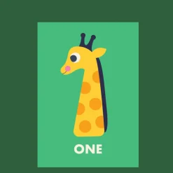 Birthday card - Giraffe ONE