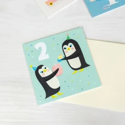 Birthday card - Penguin TWO