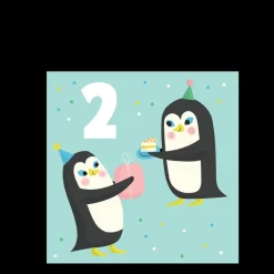 Birthday card - Penguin TWO