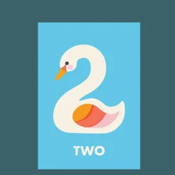 Birthday card - Swan TWO