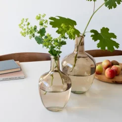 Bottle vase (25cm) - Amber