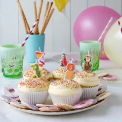 Cake candles (pack of 5) - Colourful Creatures