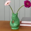 Ceramic fish vase - Green