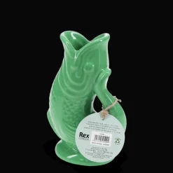 Ceramic fish vase - Green