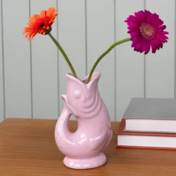 Ceramic fish vase - Pink