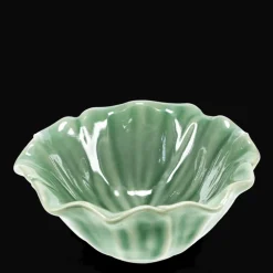 Ceramic flower bowl 13cm - Green