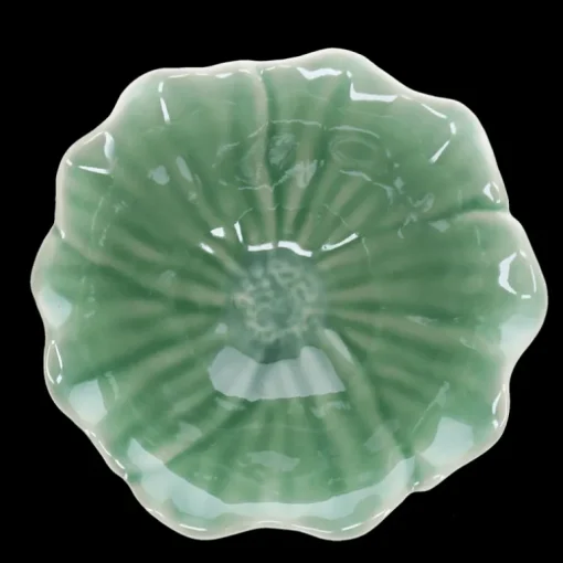 Ceramic flower bowl 13cm - Green