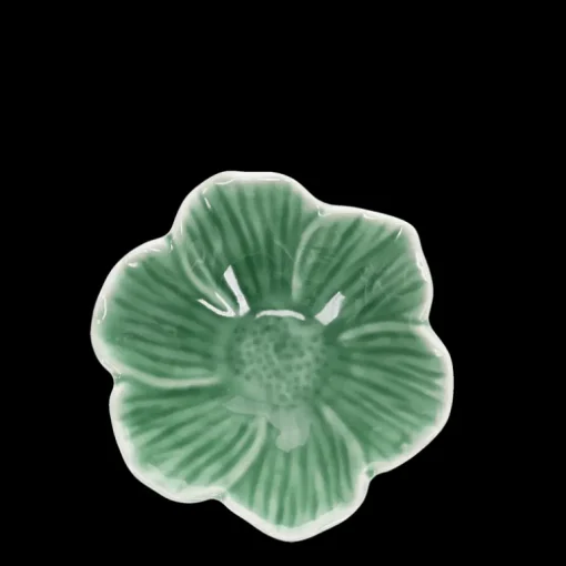 Ceramic flower bowl 9cm - Green
