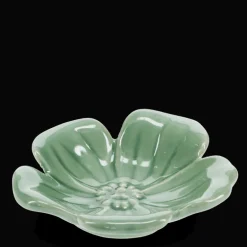 Ceramic flower dish 11cm - Green