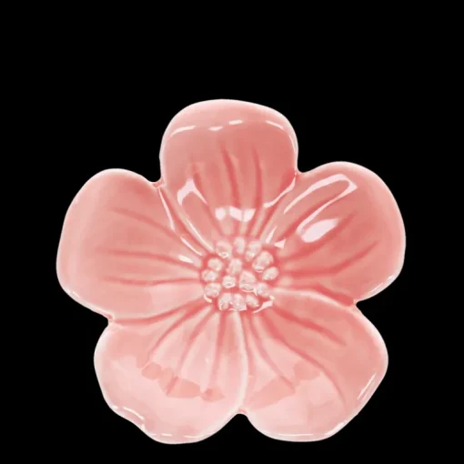 Ceramic flower dish 11cm - Pink