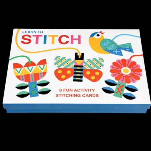 Children's cardboard stitching kit - Learn to stitch activity