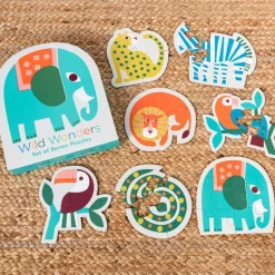 Children's puzzles (set of 7 animals) - Wild Wonders