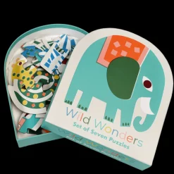 Children's puzzles (set of 7 animals) - Wild Wonders