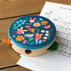Children's tambourine - Fairies in the Garden