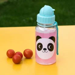 Children's water bottle with straw 500ml - Miko the Panda