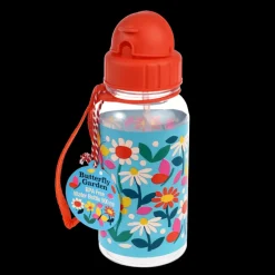 Children's water bottle with straw 500ml - Butterfly Garden