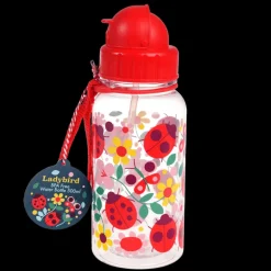 Children's water bottle with straw 500ml - Ladybird