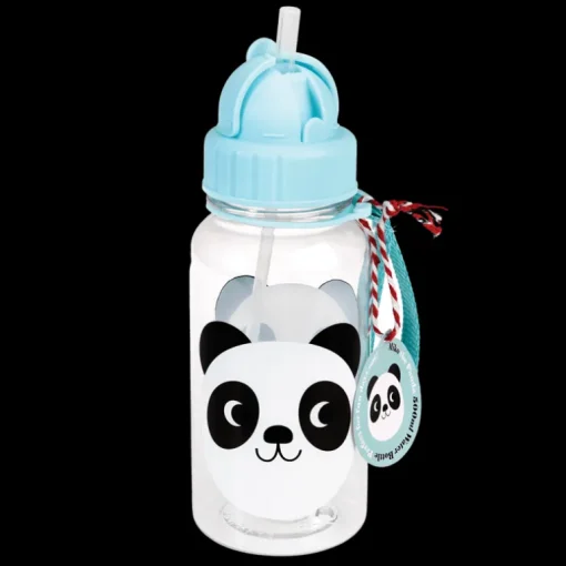 Children's water bottle with straw 500ml - Miko the Panda