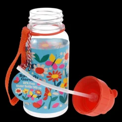 Children's water bottle with straw 500ml - Butterfly Garden