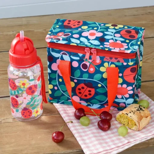 Children's water bottle with straw 500ml - Ladybird