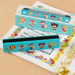 Children's wooden harmonica - Animal Band