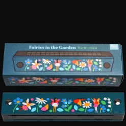 Children's wooden harmonica - Fairies in the Garden