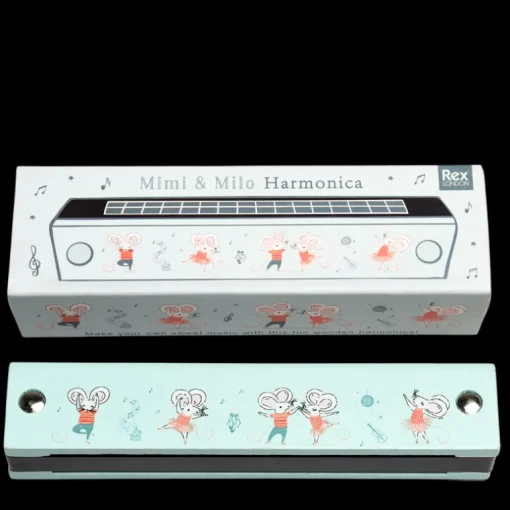 Children's wooden harmonica - Mimi and Milo