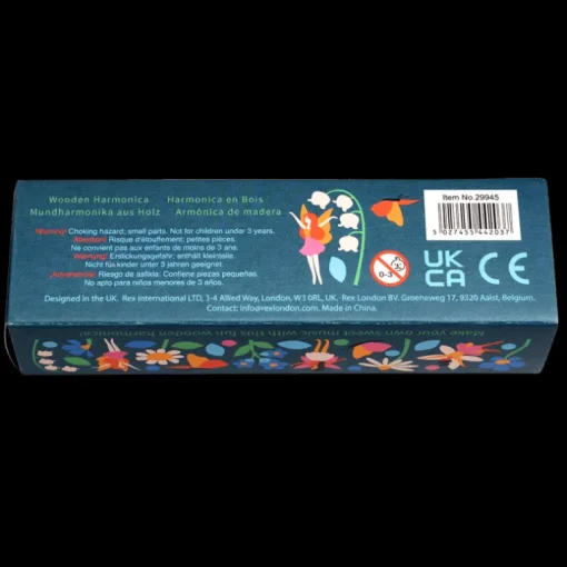 Children's wooden harmonica - Fairies in the Garden