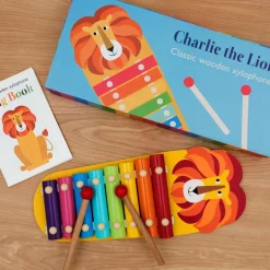 Children's xylophone with song book - Charlie the Lion