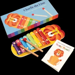 Children's xylophone with song book - Charlie the Lion