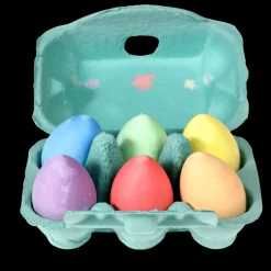 Coloured chalk eggs (set of 6)