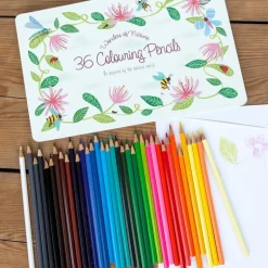 36 colouring pencils in a tin - Wonders of Nature