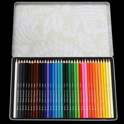 36 colouring pencils in a tin - Prehistoric Land