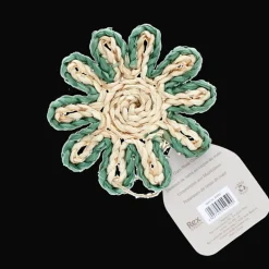 Corn husk coaster - Blue