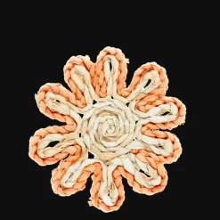 Corn husk coaster - Orange