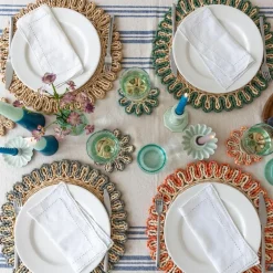 Corn husk placemat - Blue