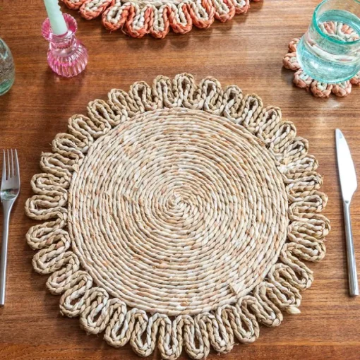 Corn husk placemat - Natural