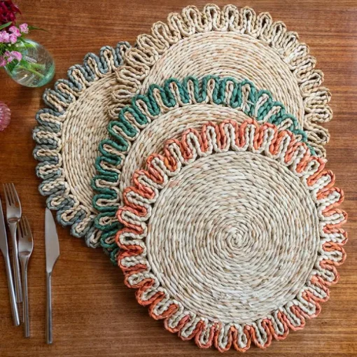 Corn husk placemat - Orange